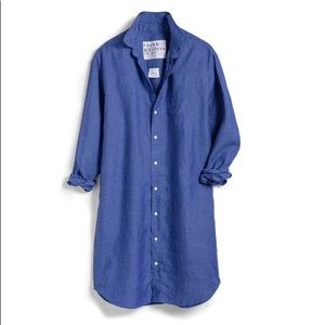 FRANK & EILEEN Mary Dress in Indigo Linen XS
